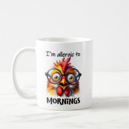 Caneca De Café Galinha engraçada da manhã.