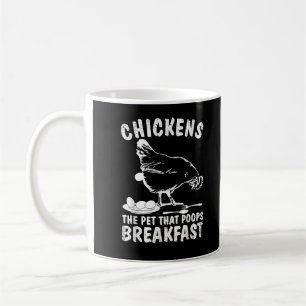 Caneca De Café Galinha Engraçada Pet Fezes Café da Manhã Quintal