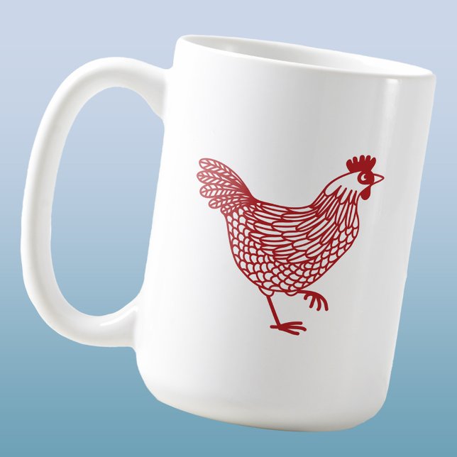 Caneca De Café Galinha Hen (Chicken hen poultry coffee mug)