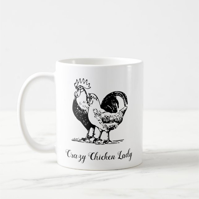 Caneca De Café Galinha Louca Lady Mug (Esquerda)
