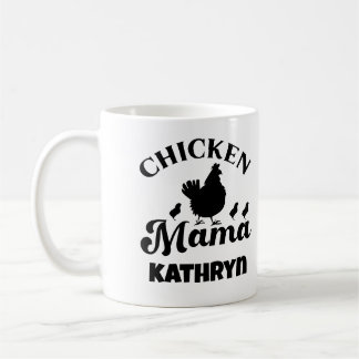 Caneca De Café Galinha Mamãe Aves de Capoeira Sobreviver Nome Per