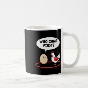 Caneca De Café Galinha Quem Veio Primeiro Funny Hen Vs Ovo Meme
