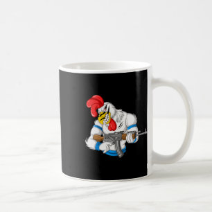 Caneca De Café Galinha Raivosa Desenho Animado Arma Galo Engraçad