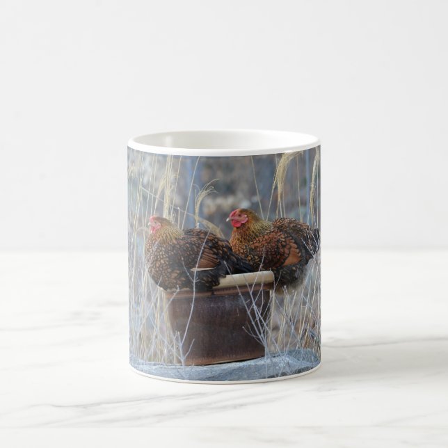 Caneca De Café Galinhas Adoram Potes De Flor (Centro)