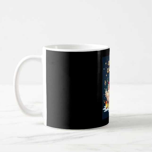 Caneca De Café Galinhas Carolers (Esquerda)
