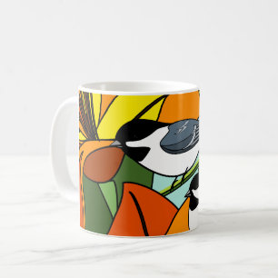 Caneca De Café Galinhas Com Flor