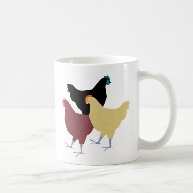 Caneca De Café Galinhas-do-campo (Direita)