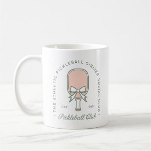 Caneca De Café Galinhas-do-campo, cor-de-rosa e estética verde