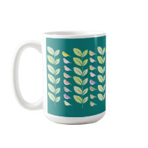 Galinhas e Folhas de Aquarela