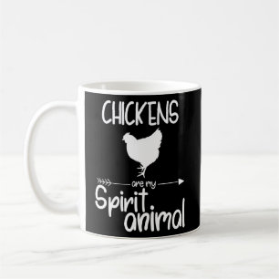 Caneca De Café Galinhas São O Meu Animal Espiritante Para Homens 
