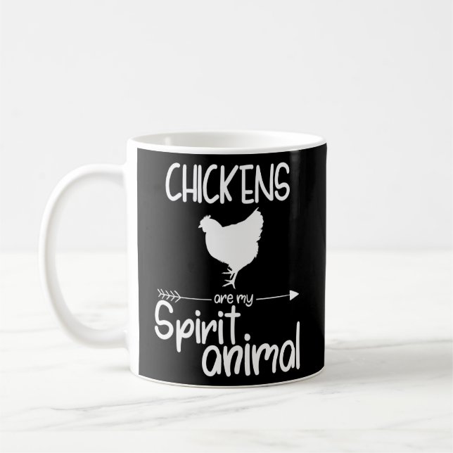 Caneca De Café Galinhas São O Meu Animal Espiritante Para Homens  (Esquerda)