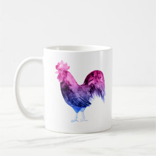 Caneca De Café Galo do Orgulho Bissexual