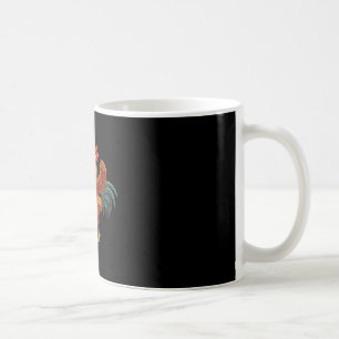 Caneca De Café Galo Louco Chutando Grãos Galinha Engraçada da Faz