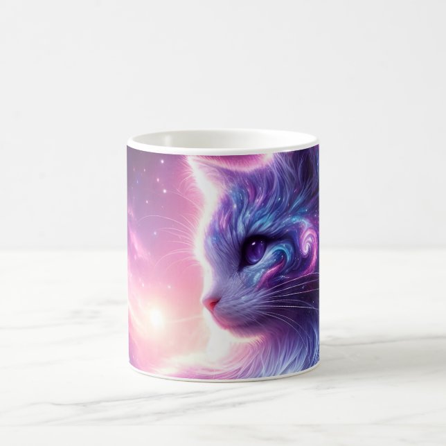 Caneca De Café Galo Místico Felino Celestial Cósmico (Centro)