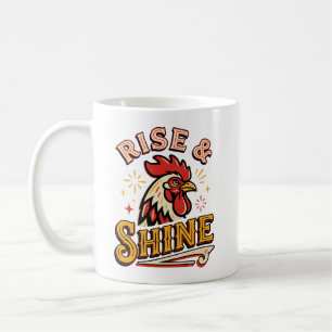 Caneca De Café Galo Ocidental Vintage Ressuscitar e Brilhar