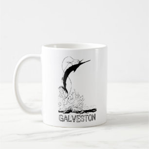 Caneca De Café Galveston, pesca desportiva TX
