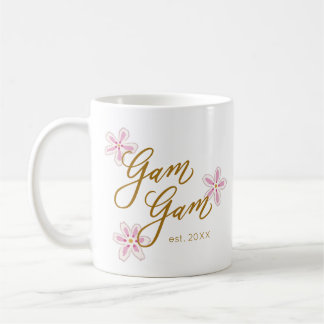 Caneca De Café Gam Gam Avó Flor Mug