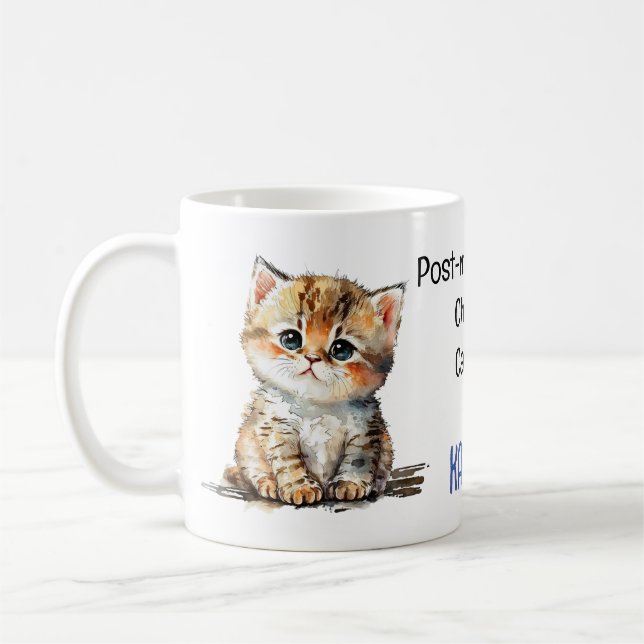 Caneca De Café Gama de Gato Sem Menopausa Poste para Kamala (Esquerda)