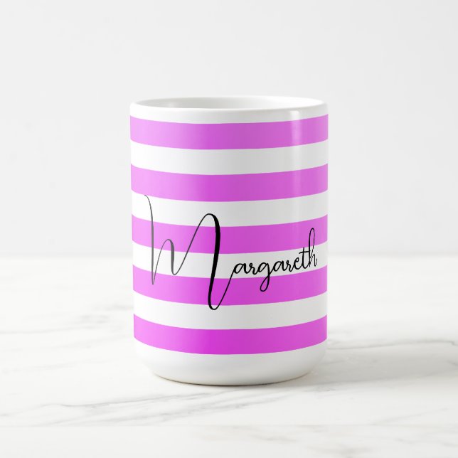 Caneca De Café Gamas de Gradiente Neon Roxo Personalizadas (Centro)