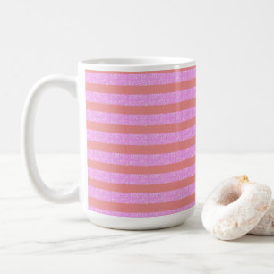 Caneca De Café Gamas Geométricas Rosa