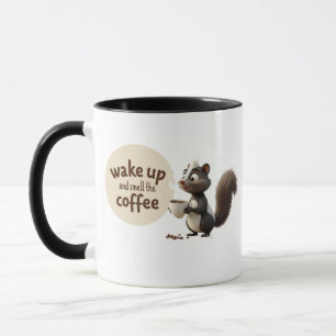 caneca de café gambá
