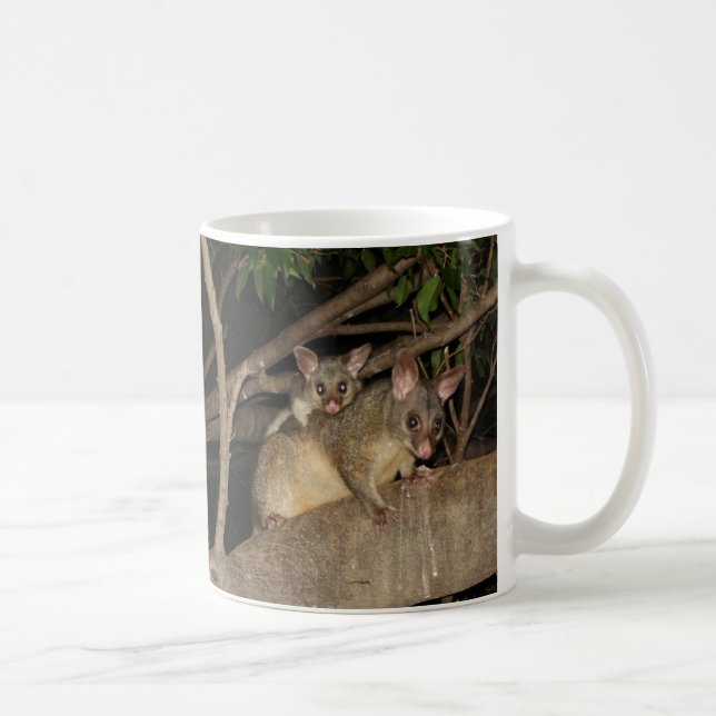 Caneca De Café Gambás de Brushtail (Direita)