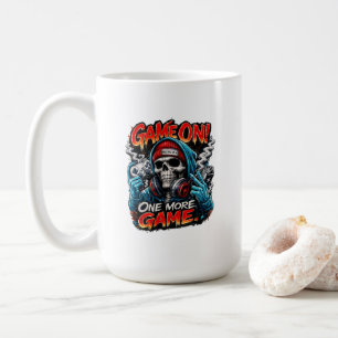 Caneca de Café Game On Skull Gamer Streetwear Ga