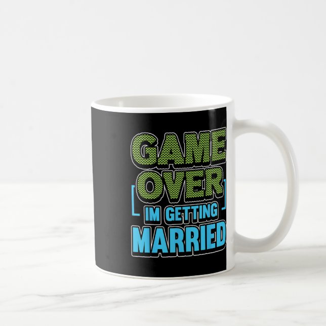 Caneca De Café Game Over Estou Casando Noivo  (Direita)