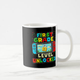 Caneca De Café Gamer Boys Funny Gamer De Nível 1rua Desbloqueados