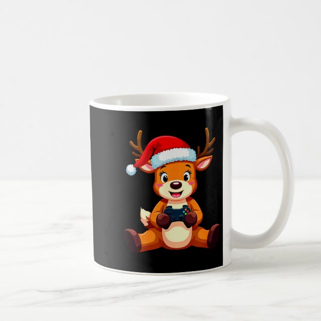 Caneca De Café Gamer Christmas Pajamas Kids Boys Youth Christmas  (Direita)