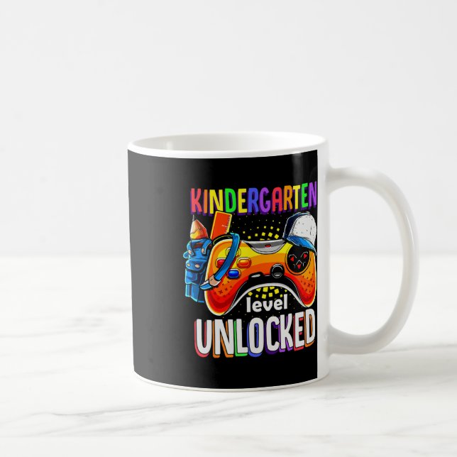 Caneca De Café Gamer Ck To School Gamepad Kindergarten Level Unlo (Direita)