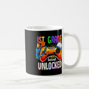 Caneca De Café Gamer Ck To School Gamepad nível da 1ª primeira sé