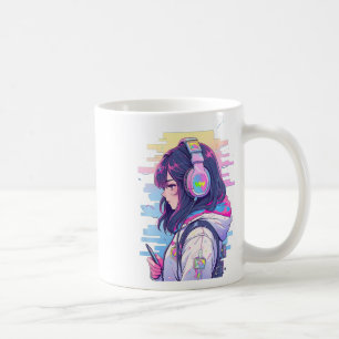 Caneca De Café Gamer Girl Funny Pastel Japão Anime Streamer Japão