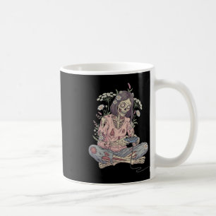Caneca De Café Gamer Girl Zombie Cottagecore Morto