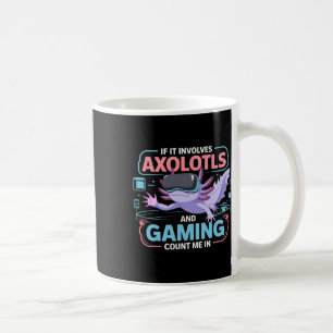 Caneca De Café Gamer Kawaii Axolotl Anime Tema Divertido Para Tod