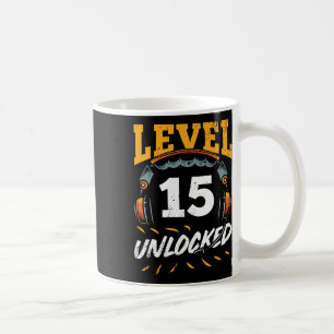 Caneca De Café Gamer Nível 15 Vídeo Jogo Vídeo Desbloqueado 15 Bi