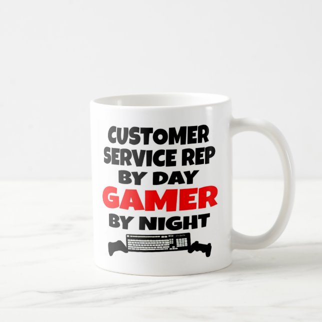Caneca De Café Gamer Representante do Serviço de Atendimento ao C (Direita)