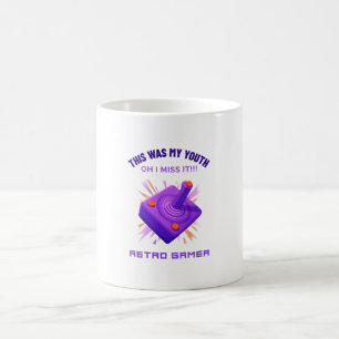 Caneca De Café Gamer Retrô Perde Sua Juventude
