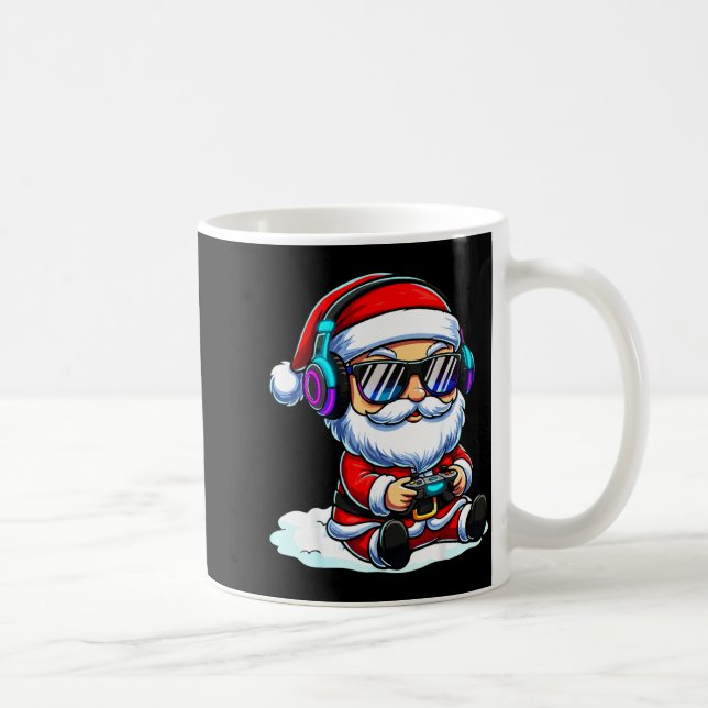 Caneca De Café Gamer Santa Video Game Christmas Gaming  (Direita)