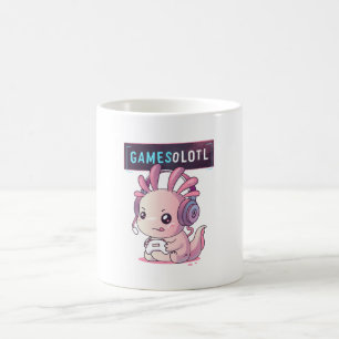 Caneca De Café Gamesolotl - Axolotl Gamer