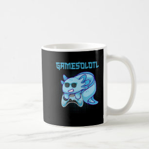 Caneca De Café Gamesolotl Axolotl Video Gamer Kawaii Animes Kids 