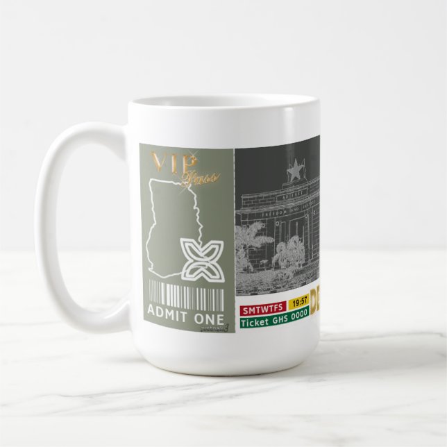 Caneca De Café Gana Adinkra  (Esquerda)