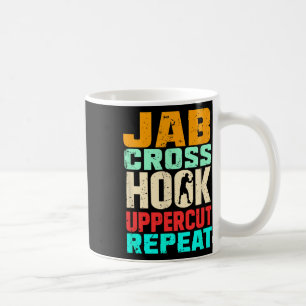 Caneca De Café Gancho De Corte Cruzado Com Jab Repetit Kickboxing