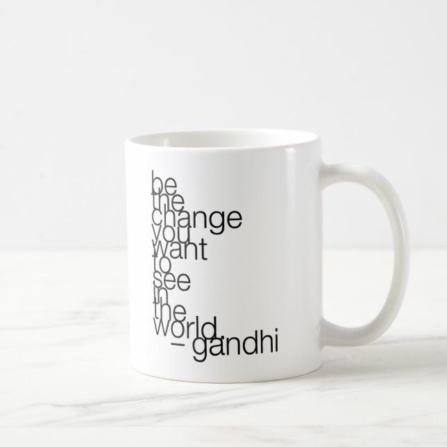 Caneca De Café gandhi-quote-stiles* (Direita)