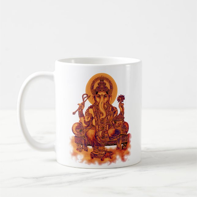 Caneca De Café Ganesh - removedor dos obstáculos (Esquerda)