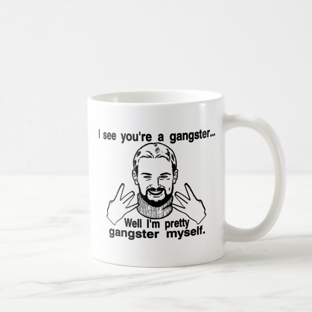 Caneca De Café Gângster bonito eu mesmo (Direita)