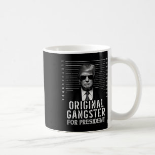 Caneca De Café Gangster Para O Presidente Donald Trump Mugshot