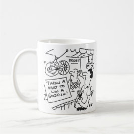 Caneca De Café Ganhe um peixe Goldfish na Feira - Tema das Trevas