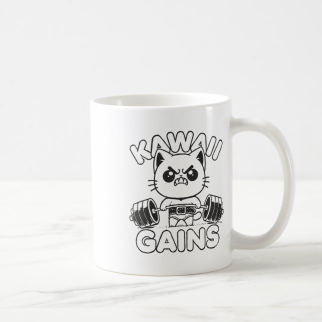 Caneca De Café Ganhos Kawaii  (Direita)