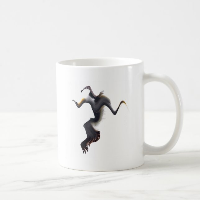 Caneca De Café Gannets-Pássaro Mar Abstrato (Direita)